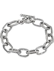 Fashion Link Bracelet Sterling Silver Complete No Settings 08.00 Inch 650002
