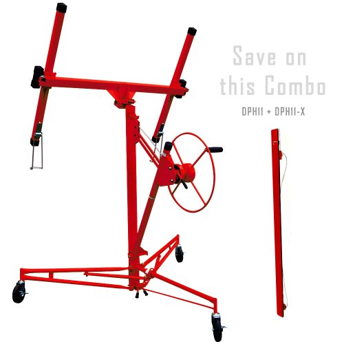 Troy DPH11 Professional 15' Drywall Panel Hoist Jack Lift Lifter Tool +Extension On Sale