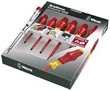 Wera Kraftform Comfort VDE Screwdriver 7 Piece Set 5 Slot 2 Pozi WER031576