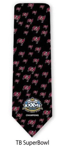 Tampa Bay Buccaneers Necktie -- NFL Super Bowl Memoribilia