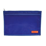 International Arrivals Blue Nylon Barcelona Zippered Pencil Pouch, 10 x 6.5 Inches (113-27a)