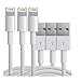 iPhone Charger Power Connector [3 Pack - 3 ft] for iPhone SE / 6s Plus / 6 Plus / 6s / 6 / 5s / 5 / 5c / 7 / - USB Sync and Charge - 8 Pin