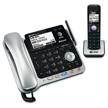AT&T TL86109 Two-Line DECT 6.0 Phone System W/ Bluetooth Headset & Hearing Aid Compatible
