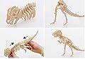 LightningStore Wooden Dinosaur Pteranodon Tyrannosaurus Rex Triceratops Velociraptor 3D Jigsaw Puzzle for Kids and Children - Educational Toy to Maximize Learning - Excellent Gift Idea