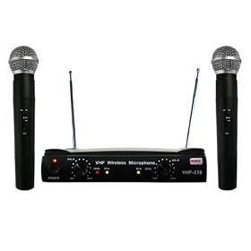 RSQ Vhf-238 Professional Dual Channel VHF Wireless Handheld Microphone System