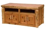 Log Television Stand - Widescreen