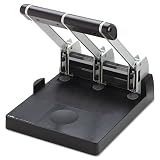CARL 63150 Model xhc-150 extra heavy-duty 150-sheet 3-hole punch, 9/32 holes, gray/blue