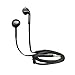 Earphones in-ear headphones earbuds black & white 2 in 1 for both iphone and samsung phones