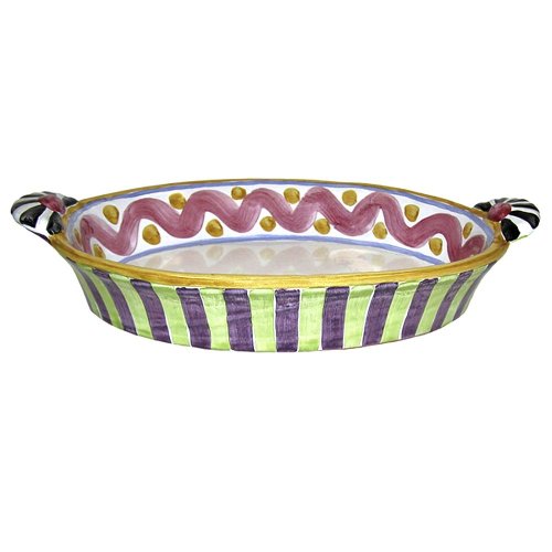 MacKenzie-Childs Piccadilly Au Gratin Dish