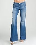 bebe Icon Wide Leg Fade Jean