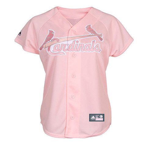 Women`s St. Louis Cardinals Pink Replica Jersey - XL