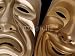 Wallmonkeys Peel and Stick Wall Decals - Comedy and Tragedy Masks - Removable Graphic