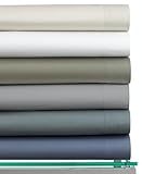 Calvin Klein Home Bedding, Double Stitch Sateen Queen Sheet Set Willow