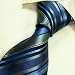 T4097 Designer Necktie Hand Made Blue Ties Stripes Necktie for Men 100% Jacquard Wove...