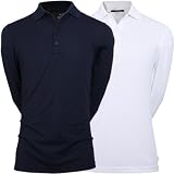 Greg Norman Collection Men's Long Sleeve Performance Polo