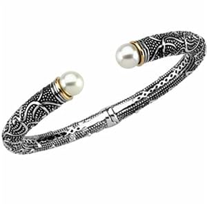 Freshwater Cultured Pearl Cuff Bangle Bracelet