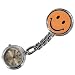 Schwesternuhr Typ Smiley orange mit Clip Trend Uhr Krankenschwesternuhr Kitteluhr Damenuhr Herrenuhr Original Tiga-Med