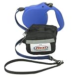 Pet Supplies : 26' Flexi Retractable Tape Leash - Blue (M)