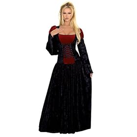 Gothic Gown - Women's Sexy Gown Costume Lingerie Outfit