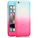 iPhone 6S 4.7inch Case,GBSELL Colorful Luxury Ultra-thin Shockproof Armor Back Cover ( Blue Hot Pink )