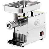 LEM #5 1/4 HP Stainless Steel Heavy Duty Electric Meat Grinder with Sausage Kit