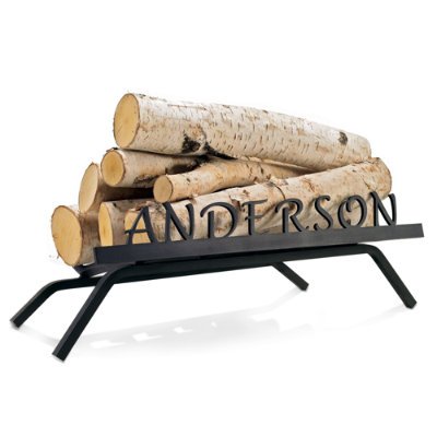 Personalized Fireplace Grate - Grandin Road
