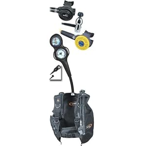 444 Mares Scuba Gear Package | Mares Regulator, Octo, BCD, and Gauges by