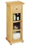 Hampton Bay One-drawer Cabinet With A Glass Door