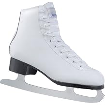 Girls Lake Placid Elite Leather Ice Skates - White
