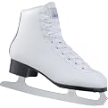 Girls Lake Placid Elite Leather Ice Skates - White