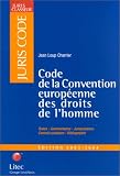 Code de la convention européenne des droits de l homme