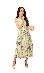 V-neck Cocktail Asymmetric Chiffon Summer Sleeveless Flared-Skirt Evening Dress/Party Dress/Maxi Dress 