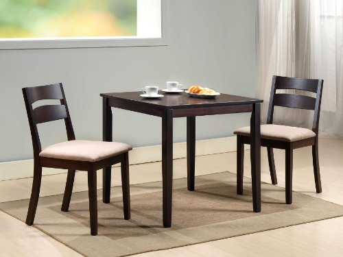 Anita Solid Wood Square Cappuccino 3pc