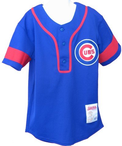 Youth Chicago Cubs Plaited Henley Jersey - L 14-16