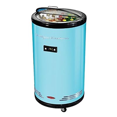 Retro Beverage Party Cooler BLUE