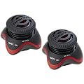RAIKKO� Nano Double/Stereo Vacuum Speaker Edition, Mini aktiv Lautsprecher Boxen f�r apple ipod, MP3 Player, netbook, Laptop, Notebook inkl. Akku u. Stereokabel (schwarz, 3,5mm Klinke, gummierte Oberfl�che, stereo)