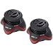 RAIKKO� Nano Double/Stereo Vacuum Speaker Edition, Mini aktiv Lautsprecher Boxen f�r apple ipod, MP3 Player, netbook, Laptop, Notebook inkl. Akku u. Stereokabel (schwarz, 3,5mm Klinke, gummierte Oberfl�che, stereo)
