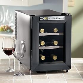 The Wine Enthusiast 6-Bottle Wine Cellar - Graphite