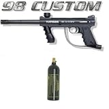 Tippmann 98 Custom Paintball Gun-Black with Tank