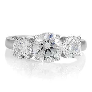 Sterling Silver Ring 3-Stone Ro