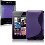 Asus Google Nexus 7 S Curve TPU Gel Skin Case / Cover - Purpleby Terrapin