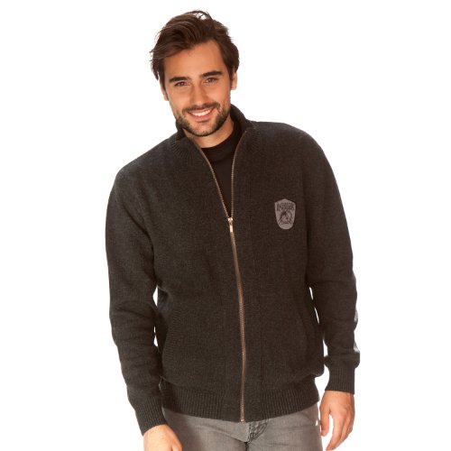 iQ-Company Herren Strickjacke Panama, anthracite-carbon, XL, 842510.2791_2791