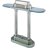 banker collection ii halogen desk lamp - polished steel