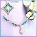  : 14K AUSTRALIAN OPAL DIAMOND NECKLACE