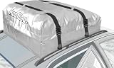 Roofbag Explorer 15. Cu. Ft.- WS-r-15-GY Waterproof Car Top Carrier, Gray, Cars with a rack- Includes 2 straps for rack, Protective Mat, and Storage Pouch