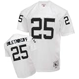 Fred Biletnikoff #25 White Oakland Raiders Mitchell & Ness NFL Premier Throwback All Stitched Replica Jersey - X-LARGE