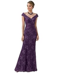 Lace Mermaid Evening Dress/Mother-of-the-Bride Dress 