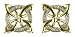 9ct Yellow Gold Ladies Diamond Set Celtic Cross Stud Earrings
