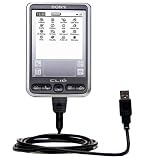 Klassisches USB Kabel f�r Sony Clie SL10 mit Hot Sync und aufladen Einsatzm�glichkeiten - von Gomadic mit TipExchange Technology