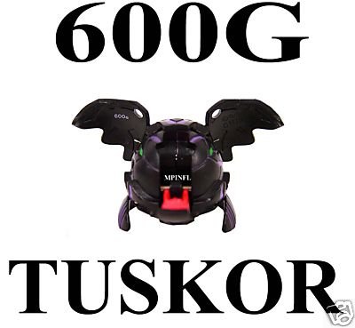 Bakugan Battle Brawlers Series 2 LOOSE Black TUSKOR 600G